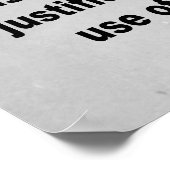 Zitat zur freien Gesellschaft Hayek Poster (Ecke)