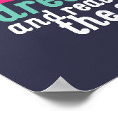 Zitat zur Inspiration für Gymnastik Poster (Ecke)