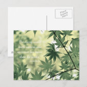 Zitat zur Inspiration Postkarte (Vorne/Hinten)