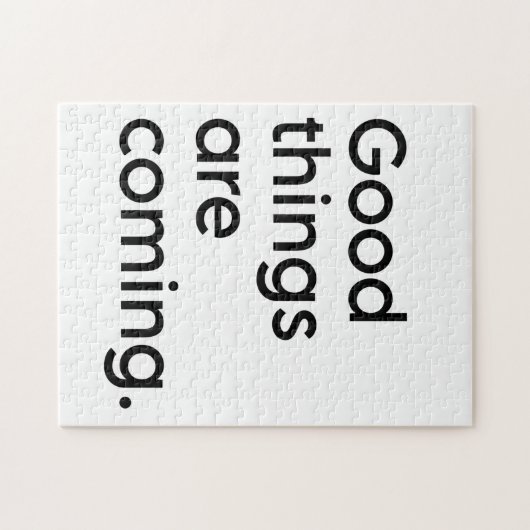 Zitat zur Inspiration | Schwarz und Weiß Puzzle (Horizontal)