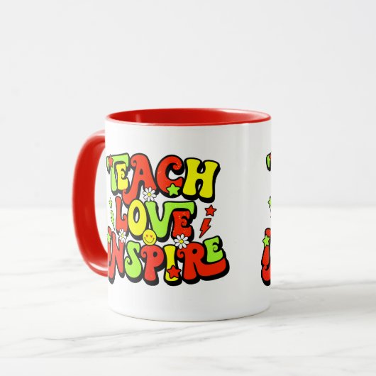 Zitat zur Inspiration Tasse (Vorderseite Links)