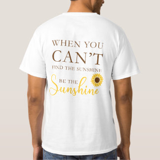 Zitat zur Inspiration von Sonnenblumen T-Shirt