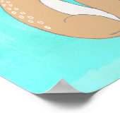 Zitat zur InspirationCute-Tierskizze Poster (Ecke)