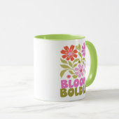Zitat zur Inspirationsbejahung von Retro Boho Tasse (VorderseiteRechts)
