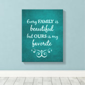 Zitat zur Inspirationsfamilie Leinwanddruck (Insitu (Holzboden))