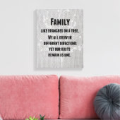 Zitat zur Inspirationsfamilie Leinwanddruck (Insitu (Wohnzimmer))