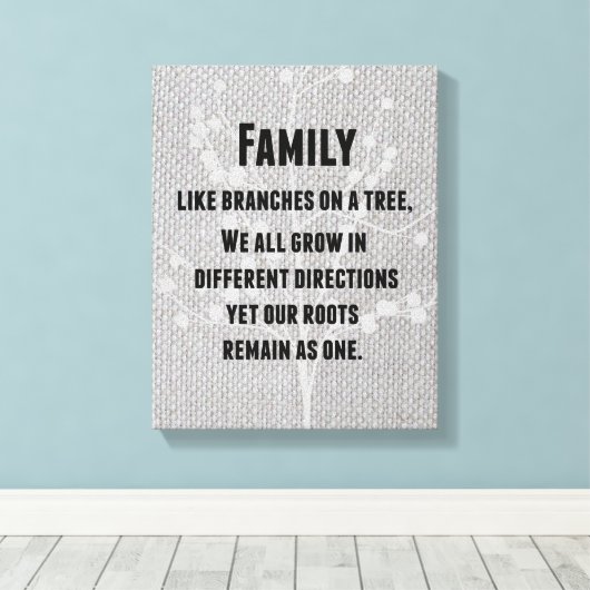 Zitat zur Inspirationsfamilie Leinwanddruck (Insitu (Holzboden))