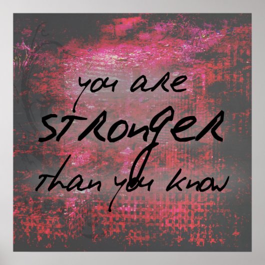 Zitat zur Inspirationsstärke Poster (Vorne)