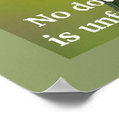 Zitat zur inspirierenden Desiderata mit Schmetterl Poster (Ecke)