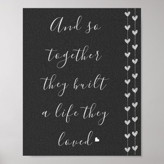 Zitat zur inspirierenden Liebe Poster (Vorne)