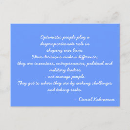 Zitat zur inspirierenden Postkarte