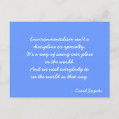 Zitat zur inspirierenden Postkarte (Vorderseite)