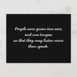 Zitat zur inspirierenden Postkarte