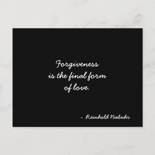 Zitat zur inspirierenden Postkarte (Vorderseite)