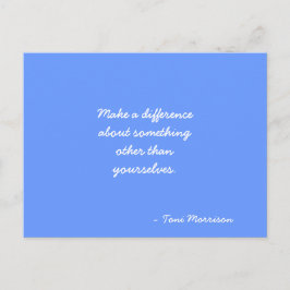 Zitat zur inspirierenden Postkarte