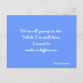 Zitat zur inspirierenden Postkarte