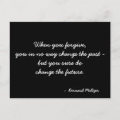 Zitat zur inspirierenden Postkarte (Vorderseite)