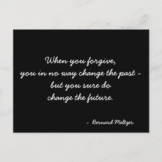 Zitat zur inspirierenden Postkarte (Vorderseite)