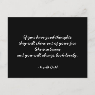 Zitat zur inspirierenden Postkarte