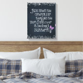 Zitat zur inspirierenden Raupe Leinwanddruck (Insitu (Schlafzimmer))