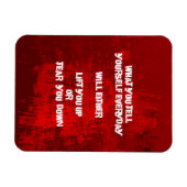 Zitat zur inspirierenden Typografie über das Selbs Magnet (Horizontal)