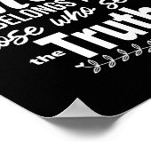 Zitat zur inspirierenden Wahrheit Poster (Ecke)