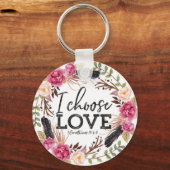 Zitat zur korinthischen Liebe im Stammhaus Schlüsselanhänger (Vorderseite)