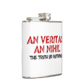 Zitat zur lateinischen Wahrheit Flachmann (Rechts)