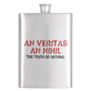 Zitat zur lateinischen Wahrheit Flachmann