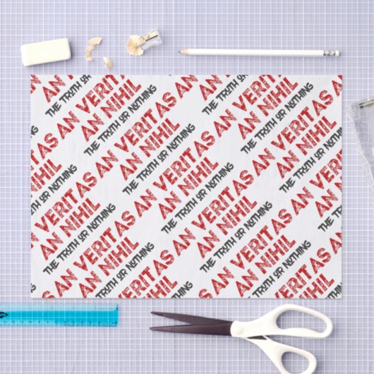 Zitat zur lateinischen Wahrheit Seidenpapier (Handwerk)