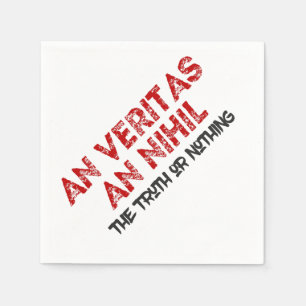 Zitat zur lateinischen Wahrheit Serviette