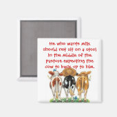 Zitat zur Lazität Magnet (Vorderseite/Rückseite)