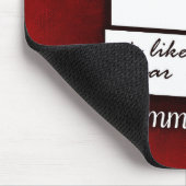 Zitat zur Liebe auf einem roten Hintergrund Mousepad (Ecke)