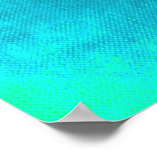 Zitat zur Liebe auf Türkis Poster (Ecke)