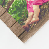 Zitat zur Liebe der Rustikalen Holzkollektion 11 Fleecedecke (Ecke)