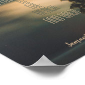 Zitat zur Liebe von "Starry Night Tropical Beach"  Poster (Ecke)