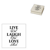 Zitat zur Live-Laugh-Liebe Gummistempel (Stempel)