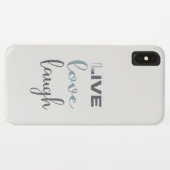 Zitat zur Live-Liebe Case-Mate iPhone Hülle (Rückseite (Horizontal))