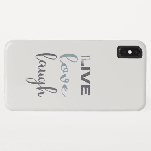 Zitat zur Live-Liebe Case-Mate iPhone Hülle (Rückseite (Horizontal))