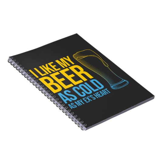 Zitat zur lustigen Scheidung - Ich mag mein Bier s Notizblock (Rechte Seite)