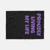 Zitat zur lustigen Selbstbestimmung, stolz mein Le Fleecedecke (Vorderseite (Horizontal))