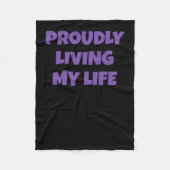 Zitat zur lustigen Selbstbestimmung, stolz mein Le Fleecedecke (Vorderseite)