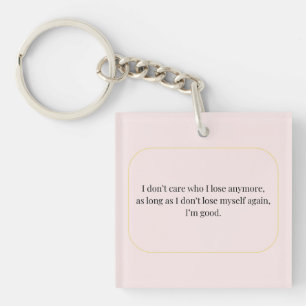 Zitat zur Minimalistischen Liebe - Inspiration Schlüsselanhänger