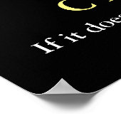 Zitat zur motivierend Tiger-Herausforderung Poster (Ecke)