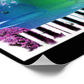 Zitat zur Musik Poster (Ecke)