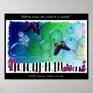 Zitat zur Musik Poster