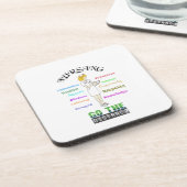 Zitat zur Pflege, das das Herz Niedlich erwärmt Getränkeuntersetzer (Linke Seite)