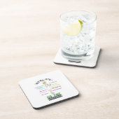 Zitat zur Pflege, das das Herz Niedlich erwärmt Getränkeuntersetzer (Rechte Seite)