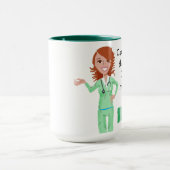 Zitat zur Pflege des weißen und grünen Kaffees Tasse (Zentrum)