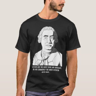 Zitat zur Philosophie Skeptic David Hume T-Shirt